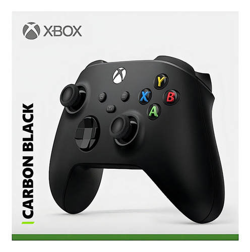 Mando inalámbrico Xbox, color negro, negro carbón