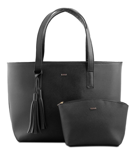 Bolsa S-napa Para Mujer - Hecho En México - Bolso De Mano Color Negro