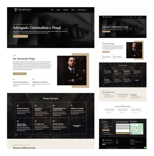 Site Para Advogado Landing Page Advogado + Configurações