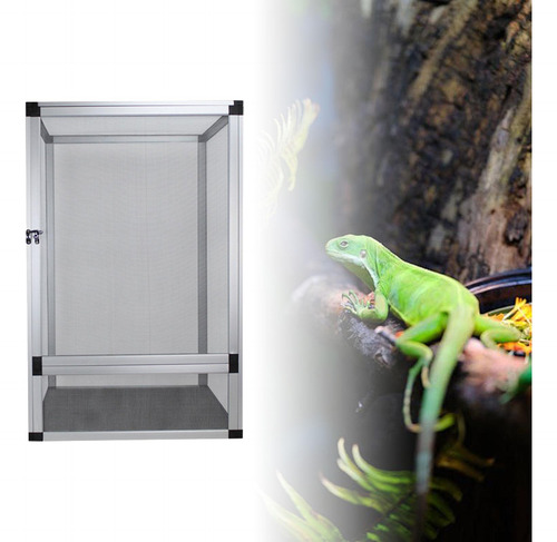 Terrario Para Reptiles, Tanque Para Gecos, Hábitat Plata