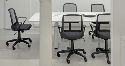 Imagen 3 de 10 de Sillón Oficina Neumático Giratorio Fresa Red Mesh Premium