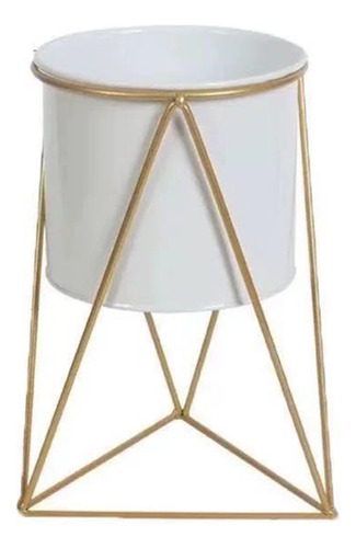 (gdw01) Maceta Geométrica De Metal De Hierro Para Plantas Su