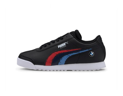 Tenis Puma Bmw Mms Roma Jr Negro/rojo 33998201   J