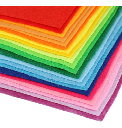 40pcs Nonwoven Needlework Felt Patchwork Cloth Bundle For Ki
