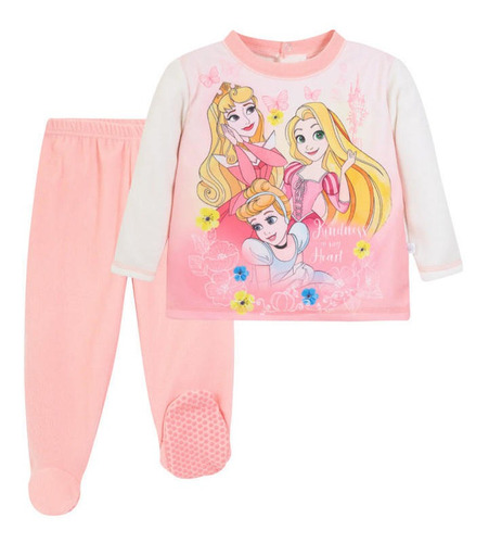 Pijama Bebé Niña Polar Coral Princesa