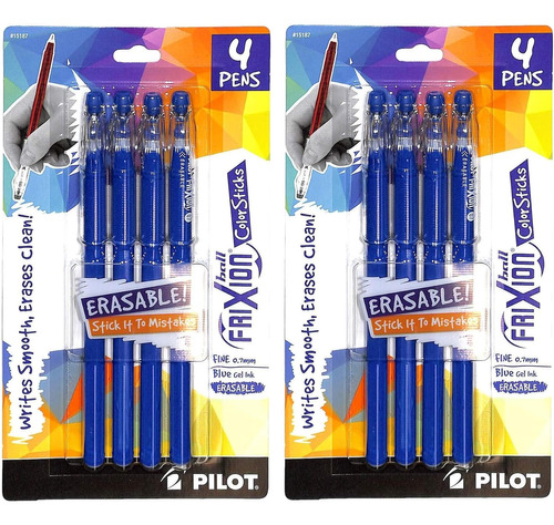 (2) Bolígrafos De Gel Erasables Frixion Colorsticks, C...