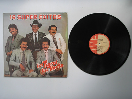 Lp Vinilo Los Tigres Del Norte 16 Super Éxitos Colombia 1988