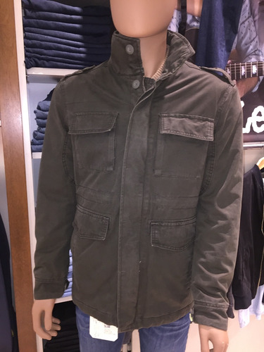 Imagen 6 de 10 de Campera Parka Hombre Militar Gabardina Promocion