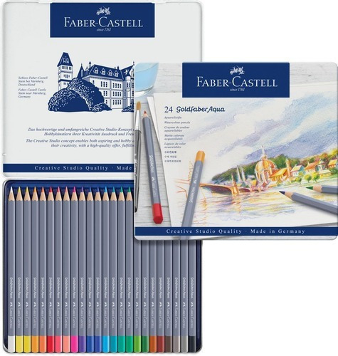 Lápiz Acuarelable Goldfaber Faber-castell X24 Colores