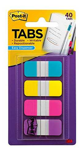 Post-it Pestañas.625  1.5 , 4 Colores, 10 Por Cada Color, Di