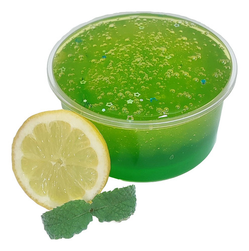 Slime Transparente Mojito 8 Oz + Activador [limón Y Menta]