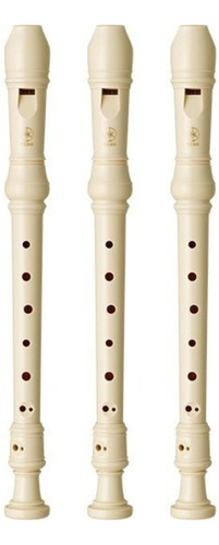 Flauta Dulce Yamaha Yrs-23 Kit Escolar X3