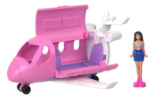 Barbie Mini Barbieland Vehículo Muñecas Avión De Los Sueños Multicolor