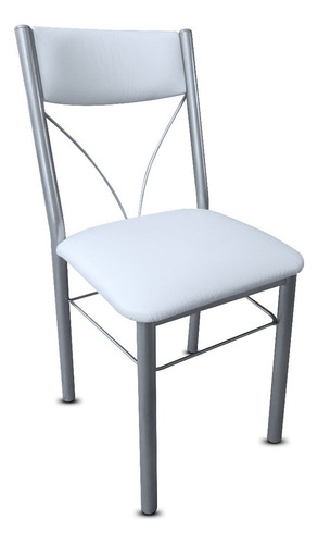 Mesa De Vidrio Cocina Comedor Combo Con 4 Sillas Reforzada Tapa Gris Oscuro Patas Gris Claro