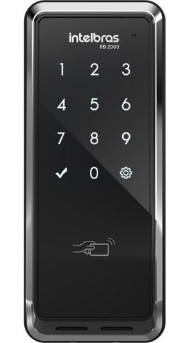 Imagem 4 de 7 de Fechadura Digital Intelbras Fd 2000 Senha E Cartao