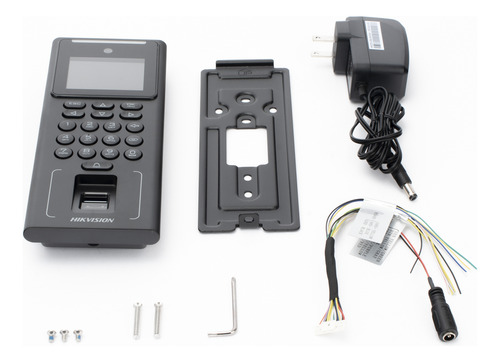 Terminal de acceso frontal Hikvision DS-K1T321MFWX color negro