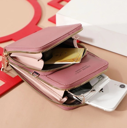 Bolso Para Celular Cartera Bandolera Para Dama Tarjetero