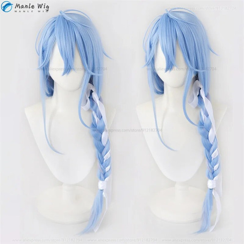 Juego Ahora: Carnival Cosplay Edmond Cosplay Wig Long Blue E