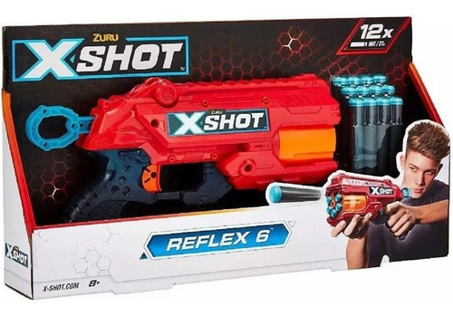 Reflex 6 Pistola Arma Lanza Dardos Xshot Zuru 