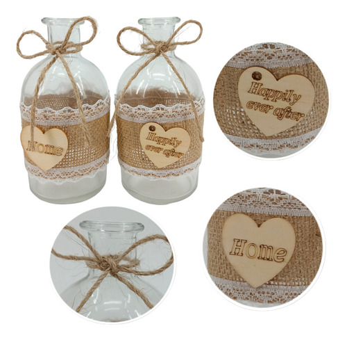 Floreros De Vidrio, Modelos Variados Pack 2