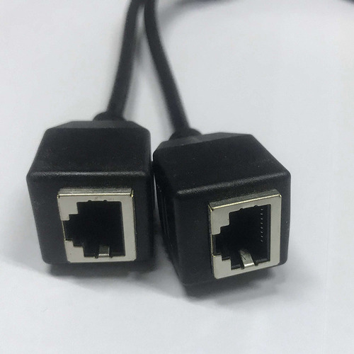 Cable Divisor Ethernet Rj45, 1 Conector Ethernet Macho A 2 H