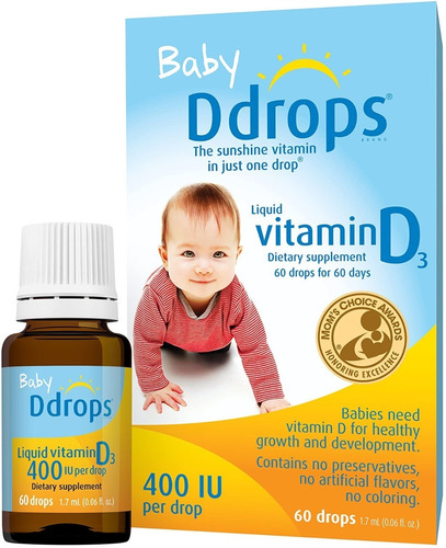 Baby D Drops Vitamina D3 Para Bebes 