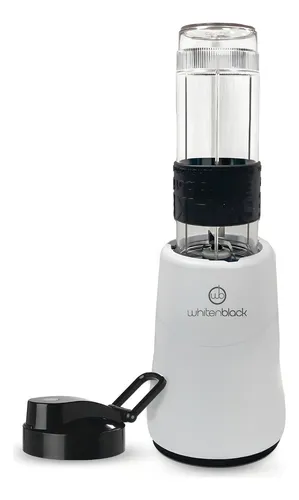 comprar Licuadora 600ml Con Botella Portable Whitenblack Alwb14 Color Blanco