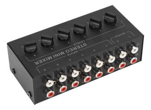 Mini Mixer Estéreo Com Controle De Volume Independente De 6