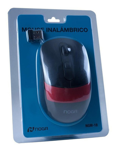 Imagen 5 de 5 de Mouse Optico Inalambrico Noga Ngm-18 Usb Ambidiestro Pc Mac