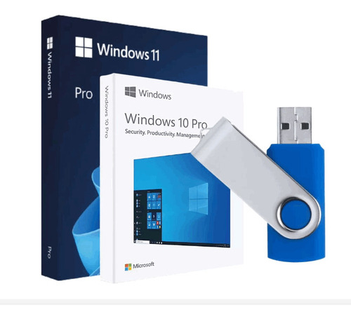 Windows 10 / 11 - Pendrive Usb Booteable + Clave Auténti