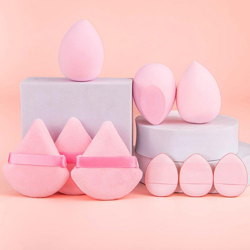 Set De 9 Cojines De Aire Para Maquillaje Con Forma De Huevo