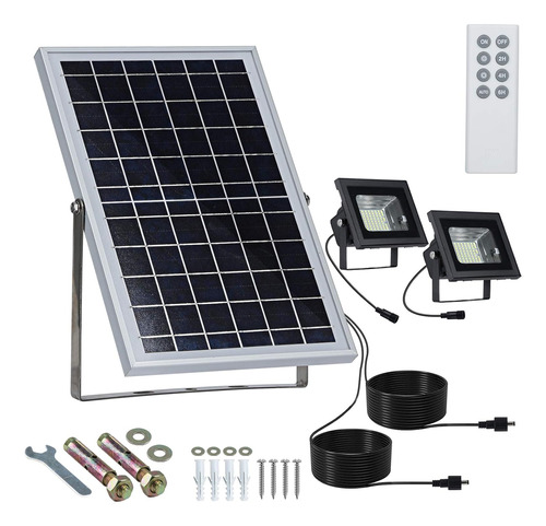 Reflectores Solares Para Exteriores, Control Remoto De 10 W,