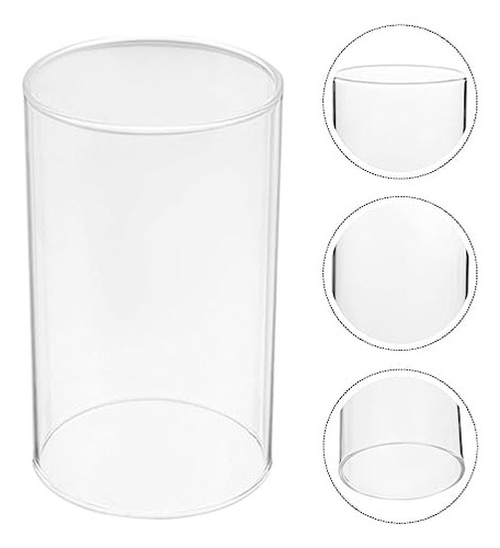 Soporte De Vela De Vidrio Transparente 2 Unidades