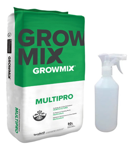 Sustrato Growmix Multipro Perlita 80lts Con Pulverizador 1lt