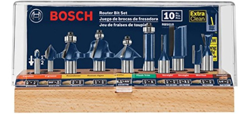 Bosch Rbs010 Juego De Brocas Para Enrutador Profesional Mult