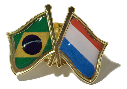 Pin Da Bandeira Do Brasil X Luxemburgo