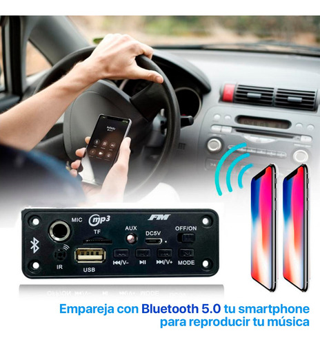 Panel Audio Bluetooth Digital Función Fm Usb Karaoke