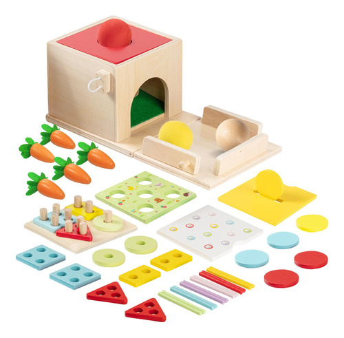 Caja De Permanencia De Objetos, Juguetes Montessori De