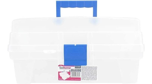 Caja Multiusos Vanity Transparente Azul 6435 - Rosa 6402