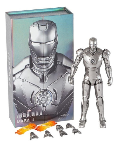 Boneco Iron Man Mark 2 Homem De Ferro Mark 2 Marvel Zd Toys