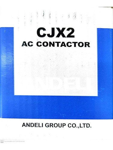 Contactor De 9amp Modelo Cjx2-d0910 Bobina 220v Andeli