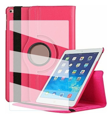 Kit Cristal Templado + Funda Giratoria Para iPad Mini 1 2 3