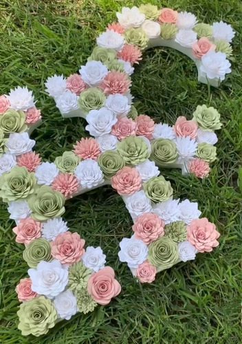 Letras Con Flores Cumple.decoracion