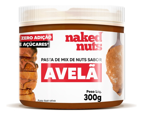 Pasta Mix Nuts Amendoim Castanha De Caju Creme 300g Sabores Sa Avelã Com Chocolate Ao Leite