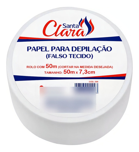 Papel Para Depilação Falso Tecido - 50m - Santa Clara