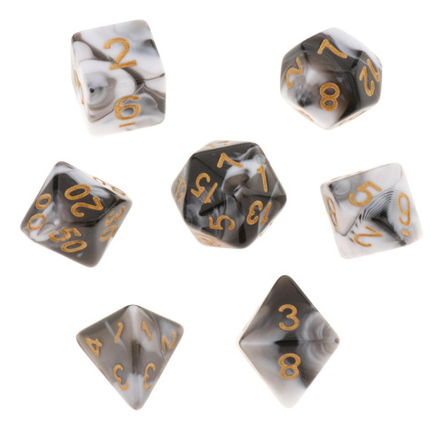 3 X 7 Piezas De Juegos De Mesa De Dados 017 017 Multi 017