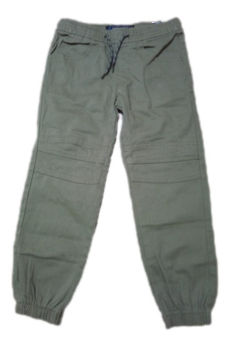 Pantalon De Tela Para Niño Jogger Stretch