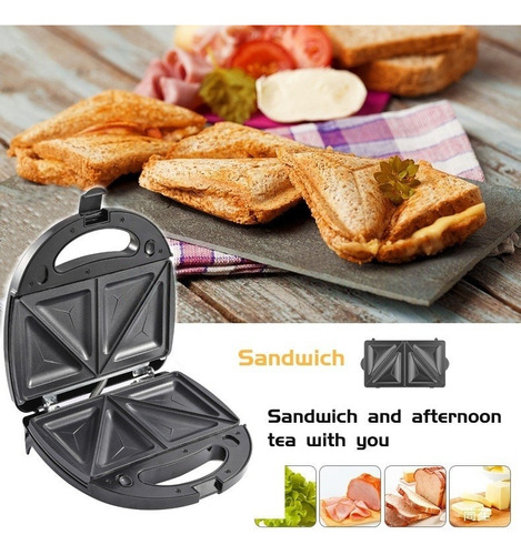 Sandwichera Eléctrica Parrilla Panini Antiadherente 750w