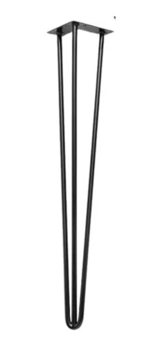 1 Hairpin Legs Triplo Preto 75cm Pés De Mesa Wrd Pé Palito