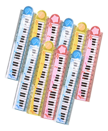 Práctica Regla Recta Para Piano De 30 Cm, 10 Unidades